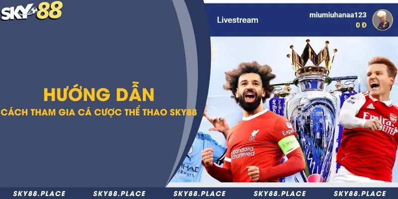 Hướng dẫn từ A - Z cách tham gia cá cược thể thao Sky88 1 Các bước tham gia đặt cược thể thao bóng đá tại nhà cái